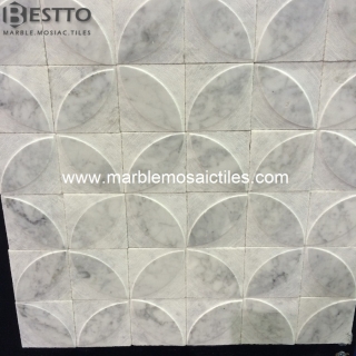 White Carrara Mosaic Tile