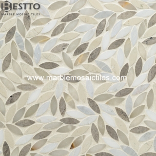 Top Quality Marble mixed flower Mosaic Tiles