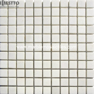 White Thassos Square  Mosaic Suppliers