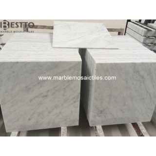 Top Quality White Carrara Polished Tiles 24''x24''