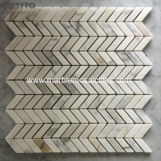 Calacatta Gold Fishbone Mosaic tile Suppliers