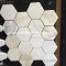 Calacatta Gold Hexagon mosaic 3''