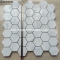 Carrara Hexagon Mosaic 2''