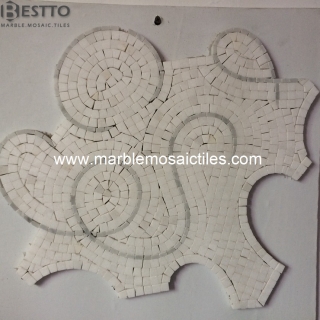 White Thassos mosaic patterns Suppliers