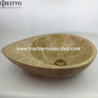 Light Emperador Marble Basin Suppliers