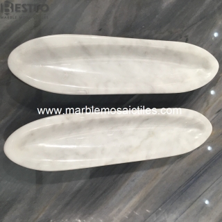 White Marble Snack Tray