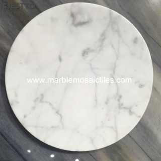 White Carrara Round Dish Suppliers