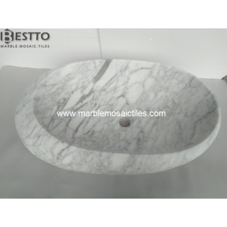 White Carrara Basins Suppliers