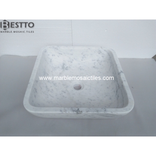 White Carrara basins Suppliers