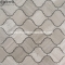 White wood marble Arabesque Mosaic tiles