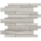 White Wood Marble Stirps mosaic