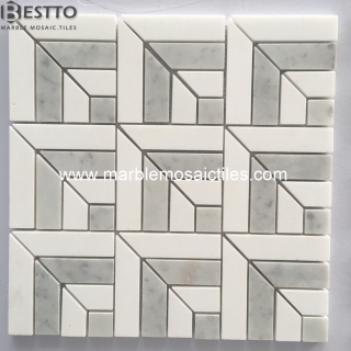 Top Quality Thassos White and Carrara white Mosiac Tiles