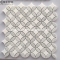 Thassos White and White Carrara Flower Mosaic Tile