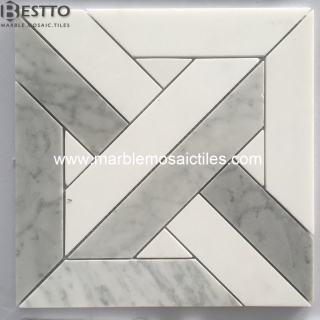 Top Quality Thassos White and Carrara white Mosiac Tiles