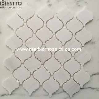 Bianco Dolomiti Arabesque Mosaic Tiles Online