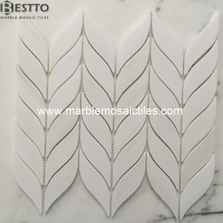 Bianco Dolomiti Olive Mosaic Tiles Online